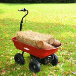 ZUN wheelbarrow electric Hassle-free assemble: this utility cart's durable steel frame is easy to 91340980