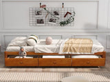 Orisfur. Twin Size Platform Storage Bed with 3 Drawers WF193634AAL