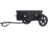 2-in-1 Bike Cargo Trailer, Bicycle Trailer with Removable Box and Waterproof Cover, Black, 39014724