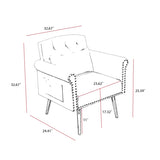 OFF WHITE velvet armchair with metal legs W58861172