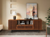 78-Inch Modern TV Stand for TVs up to 85", Entertainment Center with Cable Management, Soft-Closing N710P510679P