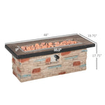 ZUN Fire Pit Table 86957540