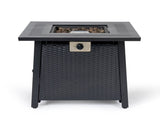 28-inch Iron Square Propane Fire Pit Table W3131P277174