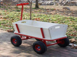 Wooden carriage four-wheel design, Load-bearing capacity 260LBS,Children's outdoor stroller, W227P379504