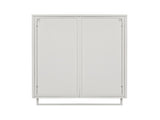 23.62"Glass Doors Modern Two-door Wall Cabinet with Featuring Two-tier Enclosed Storage, an Open W757119332
