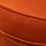 Wania Contemporary Velvet Swivel Chair, Orange T2574P164514