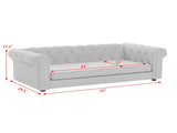 Elegant rectangular pet bed for big and oversizeds, durable elevated sofa bed, comfortable W487P304652