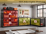 72"H Garage Shelving Unit Heavy Duty 1500LBS 5 Tier Storage Shelves Adjustable Shelf Rack for Garage 81311218