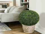 22.4IN Topiary Balls Artificial Outdoor Faux Boxwood Plants Large Green Decorative Spheres for W2945P460786