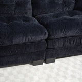 Two-seat Sectional Sofa Modular Deep Seat Sofa Couch Chenille Sofa Sleeper Comfy Upholstered W676P278756