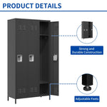 ZUN 3 Door 72"H Metal Lockers With Lock for Employees,Storage Locker Cabinet for Home Gym Office School T2398P285652