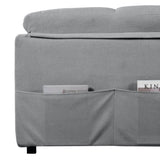 Convertible Pull Out Sofa Bed Queen Size, 3-in-1 Convertible Sleeper Couch with Thicked Cushions and W3163P269700