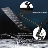 10" Square Rainfall & High Pressure Stainless Steel Bath Shower head Matte Black W121960067