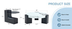 ZUN The detachable double-decker coffee table, the stylish is more precious, and the detachable W1151P184831