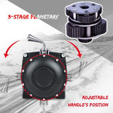 XPV Electric Winch 10000 LBS 12V Synthetic Rope Load Capacity Red Rope Jeep Towing Truck Off Road W121883548