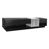 ZUN ON-TREND Sleek and Stylish TV Stand with Perfect Storage Solution, Two-tone Media Console for TVs Up WF311772AAB