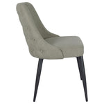 ZUN Light Grey Tufted Dining Chair B062P153840