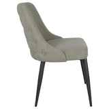 Light Grey Tufted Dining Chair B062P153840