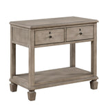Gray Oak Finish Classic Transitional Bedroom Furniture 1pc Nightstand of 2 Drawers Open Bottom Shelf B011P210715