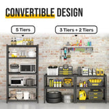5-Tier Adjustable Metal Shelving Unit ,Heavy Duty Garage Shelving,Storage Racks,Industrial Utility 23980065
