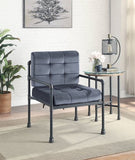 Brantley Gray Velvet & Sandy Gray Finish Accent Chair B2726P287572