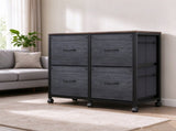 Black Embossed, P2 Particle Board Non-woven Fabric Drawers, Melamine Faced, 46234855