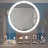 ZUN 32inch Bathroom Led Classy Vanity Mirror with High Lumen,Dimmable Touch,Wall Switch Control, W1992P211220