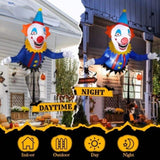 3.3 FT Halloween Inflatable Clown Broke Out from Window Outdoor Decorations, Scary Blow up Decor 88225003