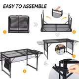 4.7 FT Portable Picnic Table Adjustable Height 03990800