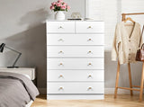 White particleboard with a textured melamine finish, 66*40*131cm, 52 drawer cabinet, matte gold 32996713