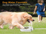 Dog Water Fountain Outdoor,No Electricity Step-On Activated Pet Sprinkler,Paw-Controlled Drinking 29536992