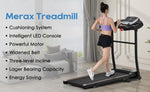 ZUN NEW Home Folding Treadmill with Pulse Sensor, 2.5 HP Quiet Brushless Motor , 7.5 MPH, 300LBS Weight N728P182196B