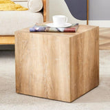 Elevate your living space with this square modern MDF coffee table that showcases smooth, light wood W1151P187996