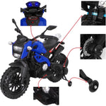 ZUN Electric Motorcycle for Kids, kids ride on motorcycle, 12V Electric Dirt Bike with Training Wheels, W1760P169963