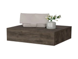 Dark Brown Wall-Mounted Floating Nightstand B062P175151