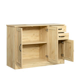 Modern Wood Buffet Sideboard with 2 doors&1 Storage and 2drawers -Entryway Serving Storage Cabinet W33137242