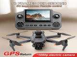 V918MAX Drone, 20-30 Minute Flight, Dual HD 50fps Cameras, 5MP Stabilized Images, Auto Low Power 55649018