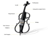 Full Size 4/4 Electric Style Cello with Case Bow Rosin Earphone Connecting line 82205061