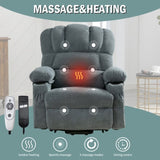 Power Electric massage lift lounge chair, suitable for the elderly, with heating and vibration W1807P298856