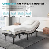 Adjustable Bed Base,Bed Frame with Head and Foot Incline,Anti-Snore, Wireless Control, TXL W1038P147923