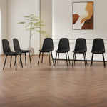 ZUN Modern Minimalist Black Dining Chair Set - Six Chairs per Box, Stable and Comfortable.Modern W1151P224753