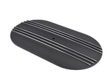 15" Oval Black Aluminum Half Finned Air Cleaner Assembly Fits for Chevy Ford Mopar 06143711