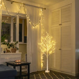 4FT Snowflake Christmas Tree with 48 LED Lamp 30214895