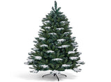 6FT Green Snow-Flocked Palm Tree, 1087 PVCPE Tips, 3-Section Auto-Open Christmas Tree 58877644