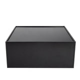 Multifunctional 4-Tier Black Book Shelf & Coffee Table for Living Room Bedroom Dining Room Study 87399485