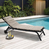 ZUN 2PCS Set Outdoor Lounge Chair Cushion Replacement Patio Funiture Seat Cushion Chaise Lounge W2911P211855