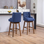 ZUN COOLMORE Bar Stools Set of 2 Counter Height Chairs with Footrest for Kitchen, Dining Room And 360 W395P145298