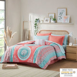 ZUN Twin XL Boho Comforter Set with Bed Sheets B03595823