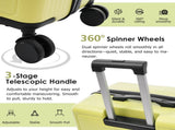 Luggage Set 3 Piece, Lightweight Durable ABS Suitcases with Spinner Wheels and TSA Lock, Carry-on & 27191477