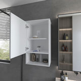 Carrizo Medicine Cabinet in Melamine With One Door, White B128P237145